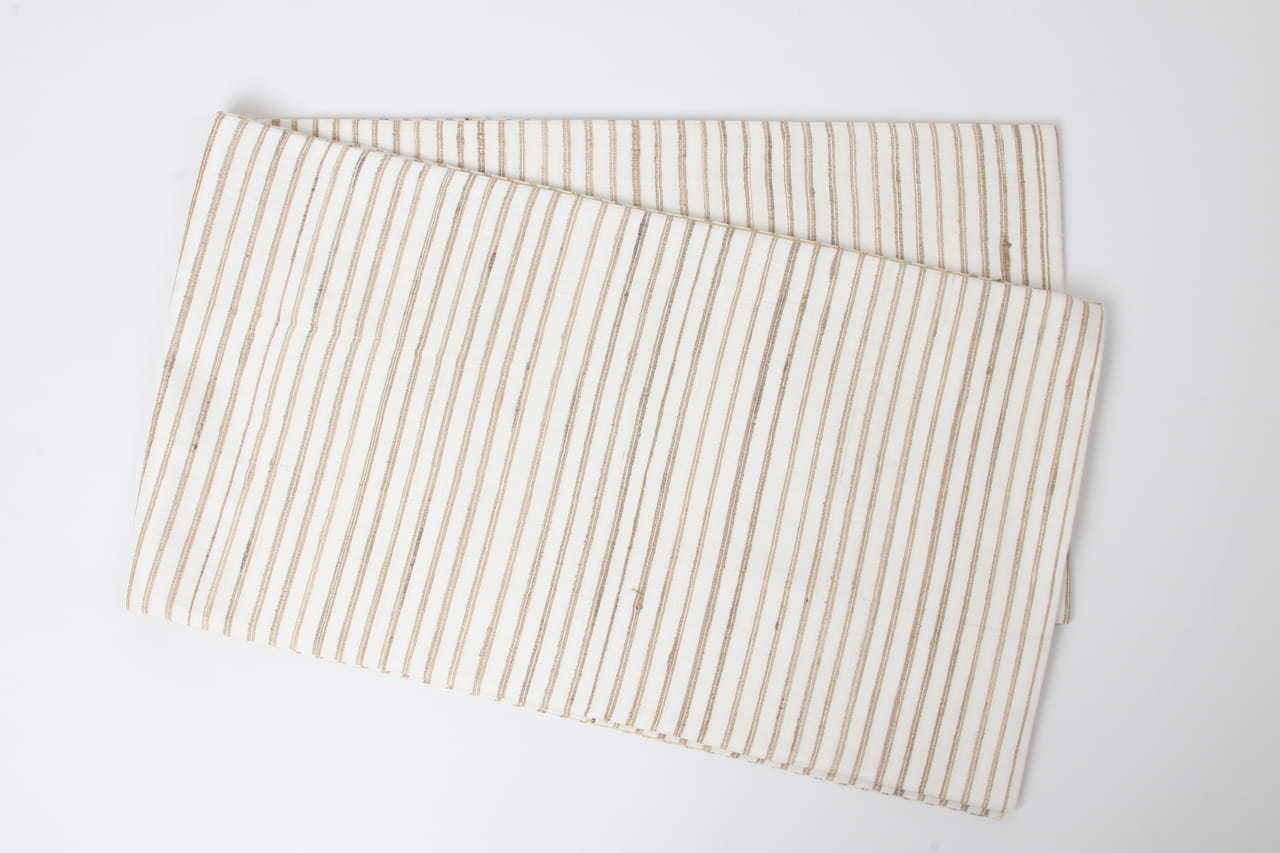 野蚕シルク横縞袋帯 | 時代布と時代衣裳 池田